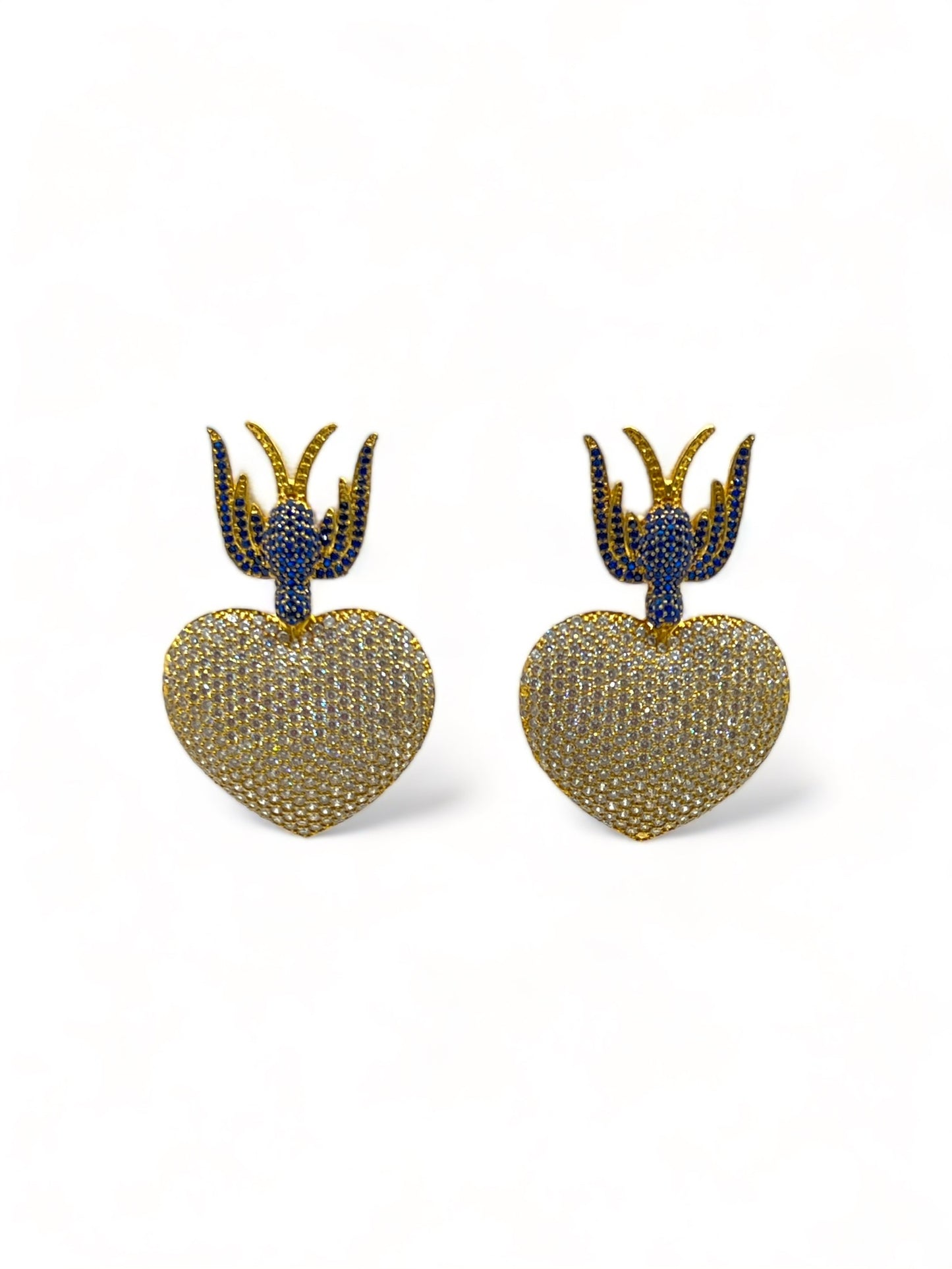 Bird Heart Earrings