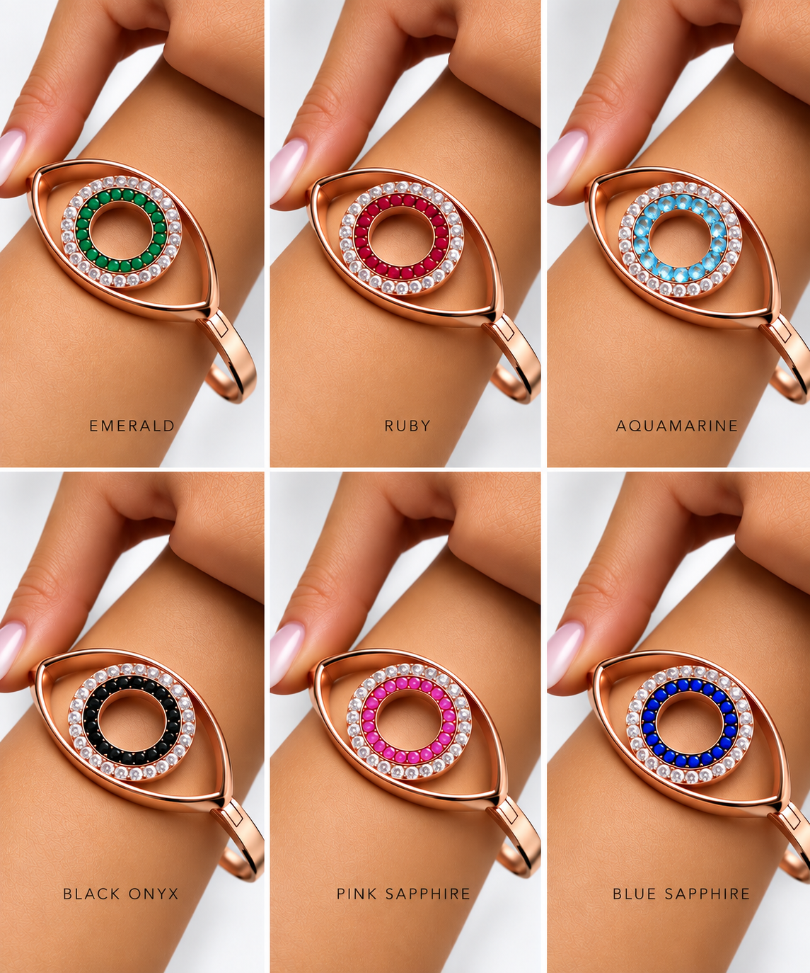Eternal Eye Rose Gold Bangle