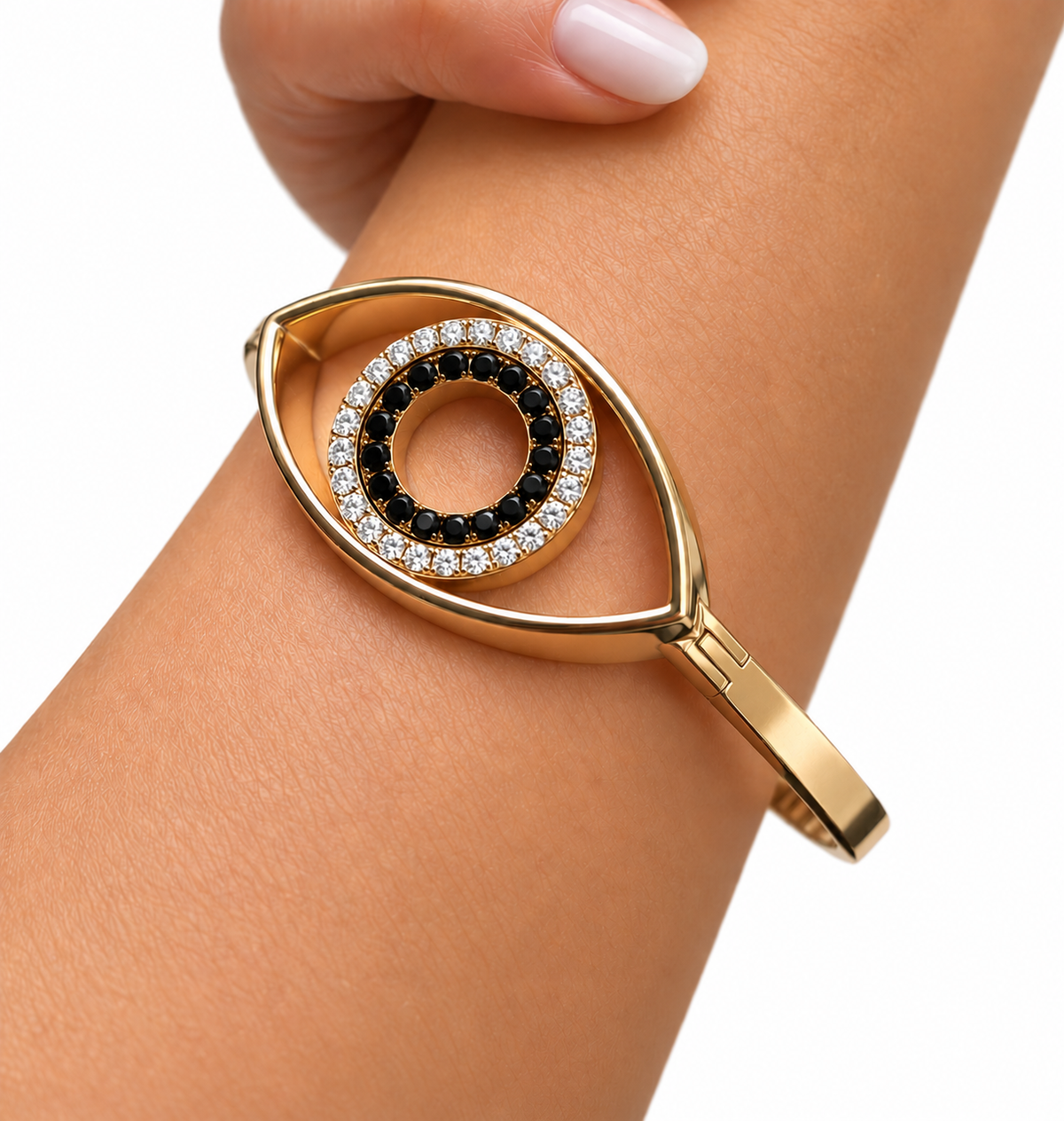 Eternal Eye Yellow Gold Bangle