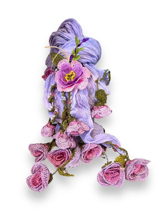 Flower Scarf Lilac