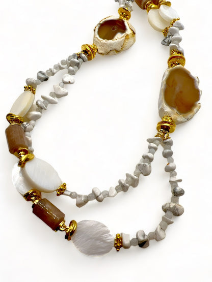 White Stone Necklace