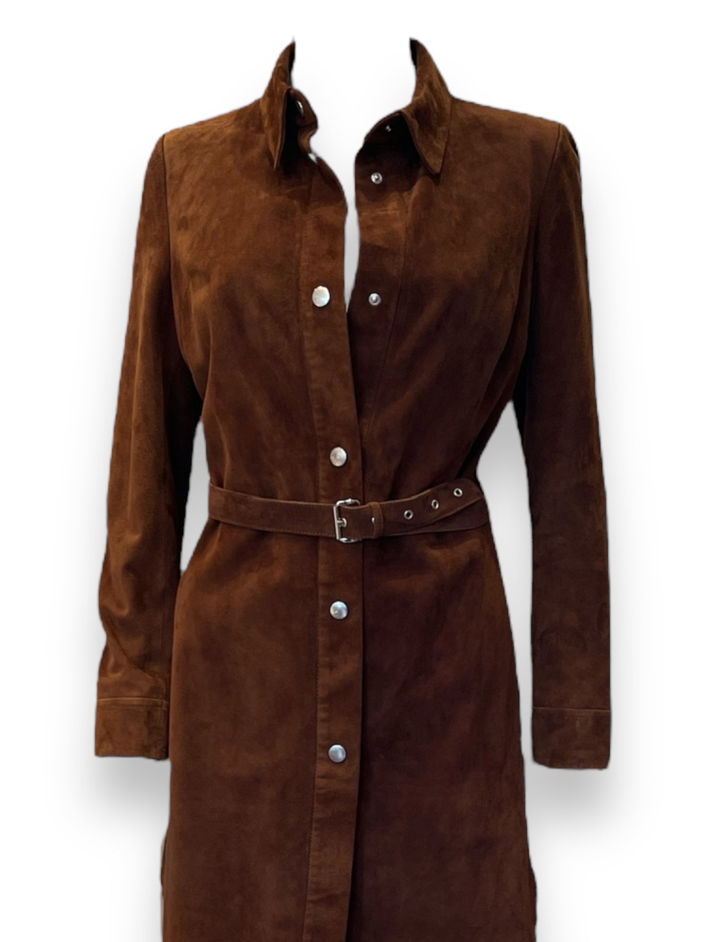 Brown Long Belted Jacket