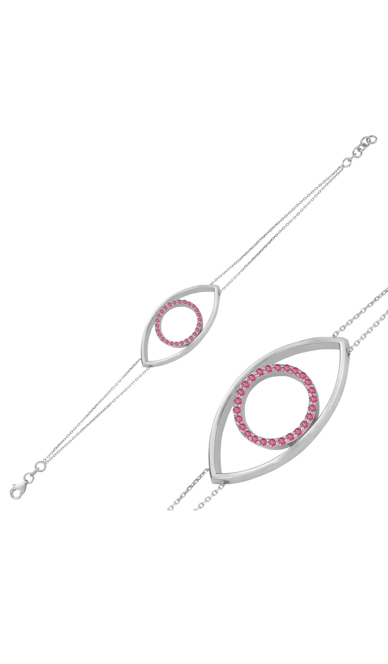 White Gold Eternal Eye Gemstones Edition