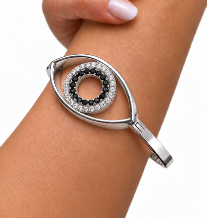 Eternal Eye White Gold Bangle