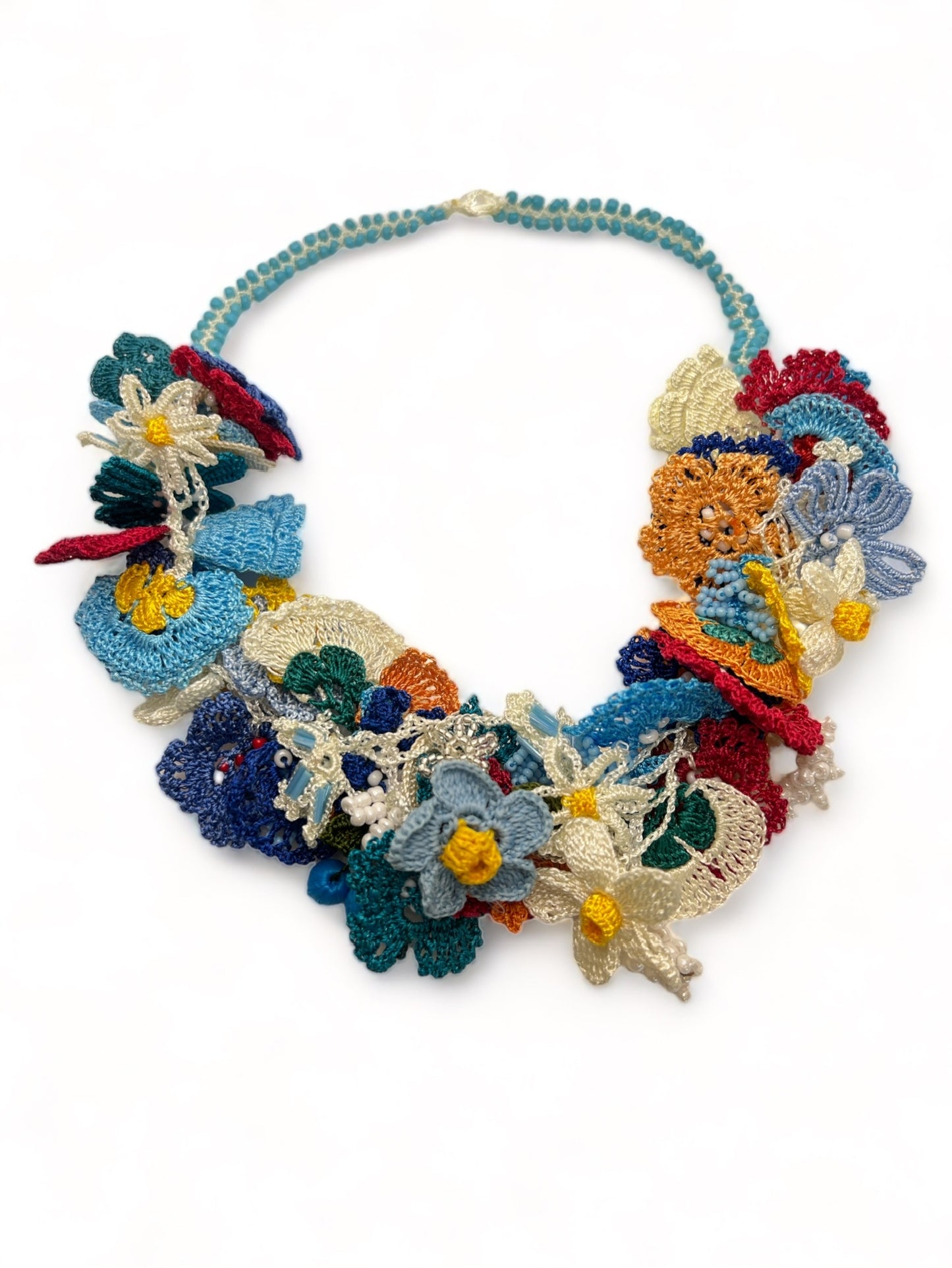 Colorful Crochet Necklace