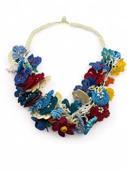 Colorful Crochet Necklace