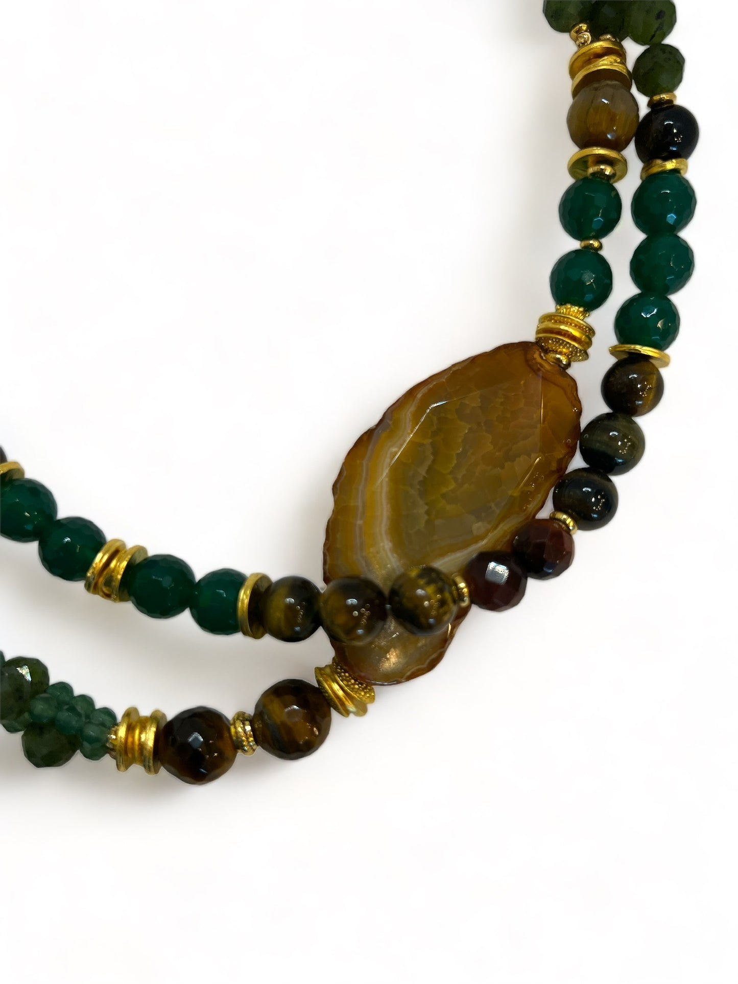 Green and Brown Necklace