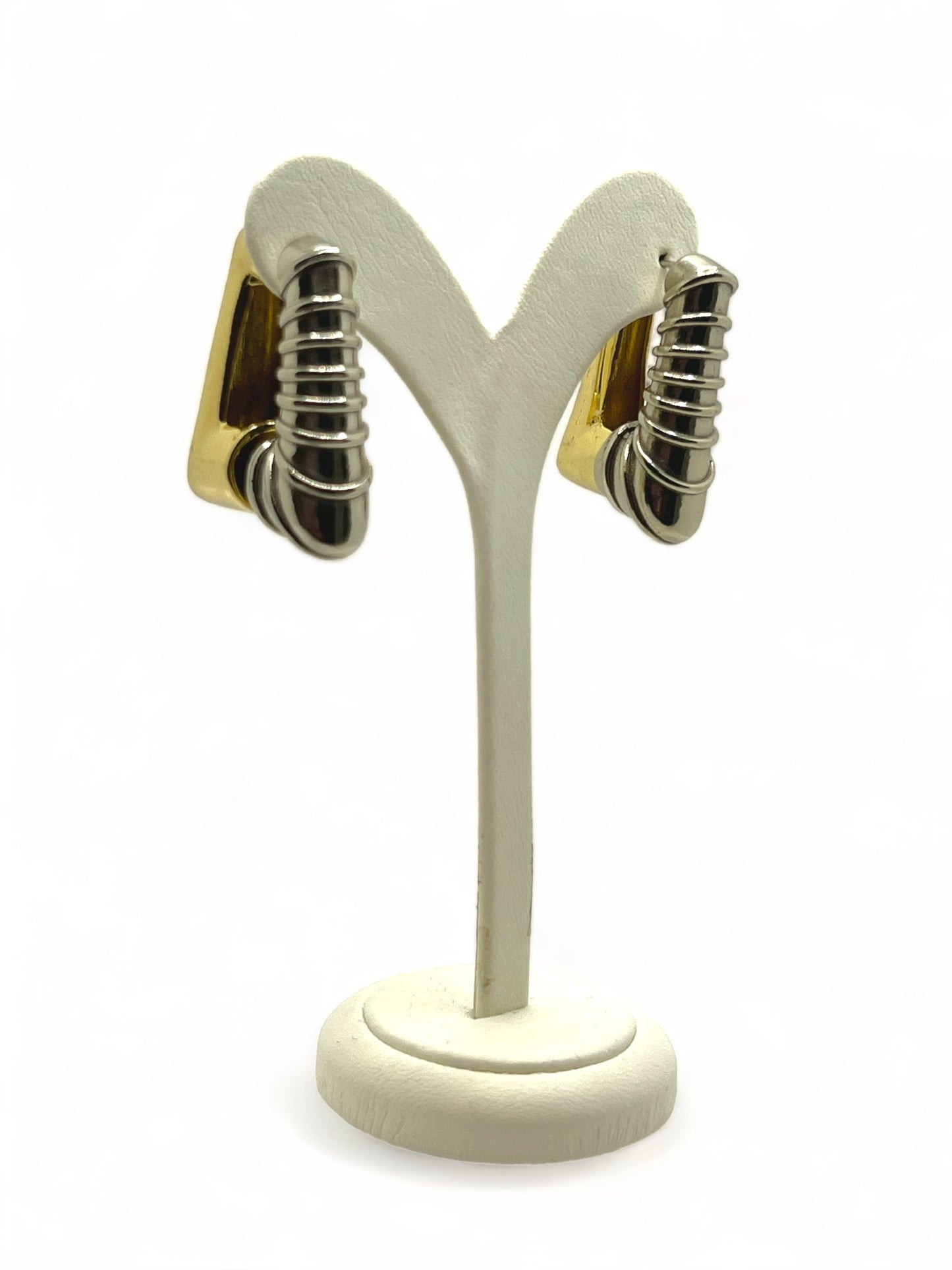 Silver and Gold Earrings
