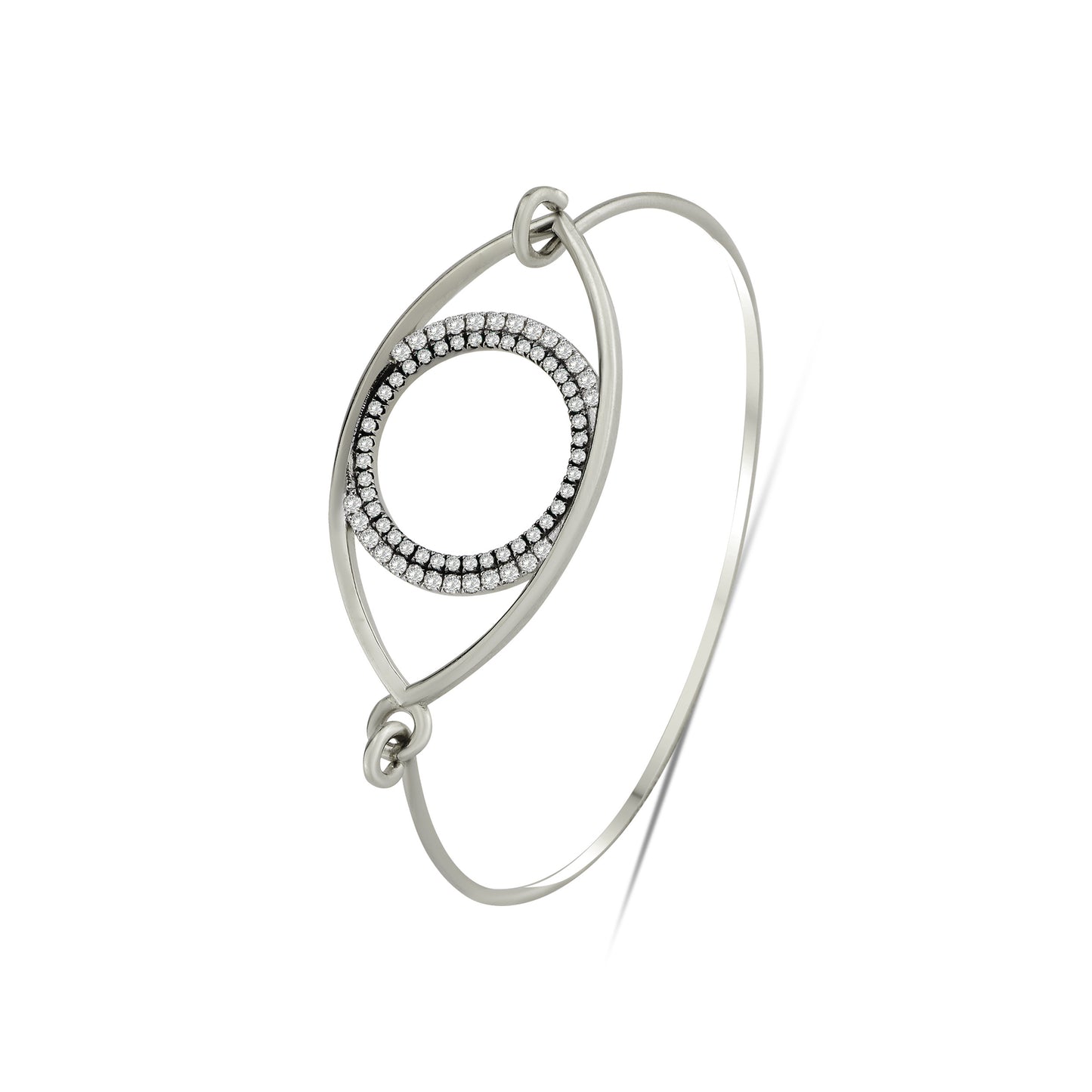 Eternal Eye 2 Round Diamond Bangle