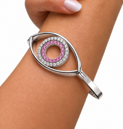 Eternal Eye White Gold Bangle