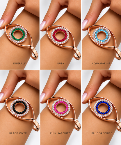 Eternal Eye Rose Gold Bangle