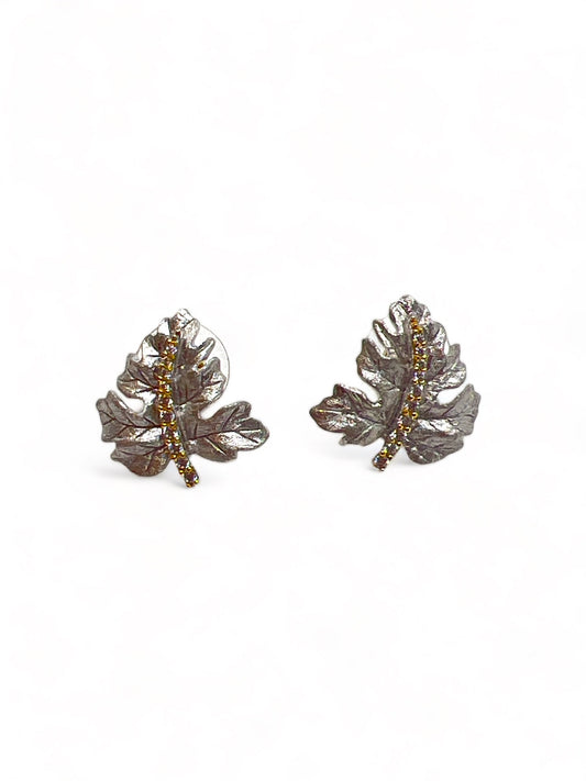 Silver Leave Earrings