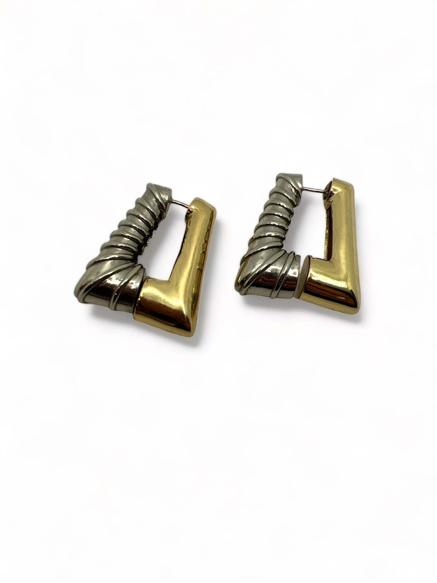 Silver and Gold Earrings