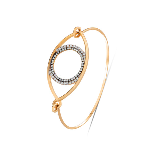 Eternal Eye 2 Round Diamond Bangle