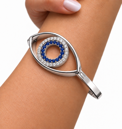 Eternal Eye White Gold Bangle