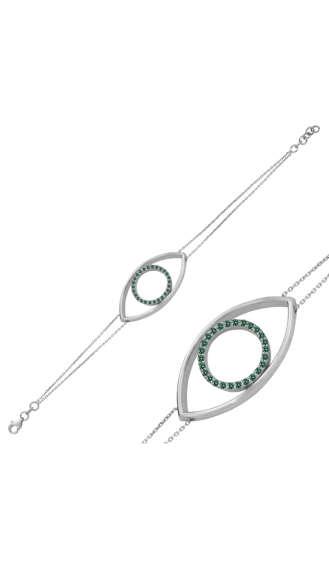 White Gold Eternal Eye Gemstones Edition