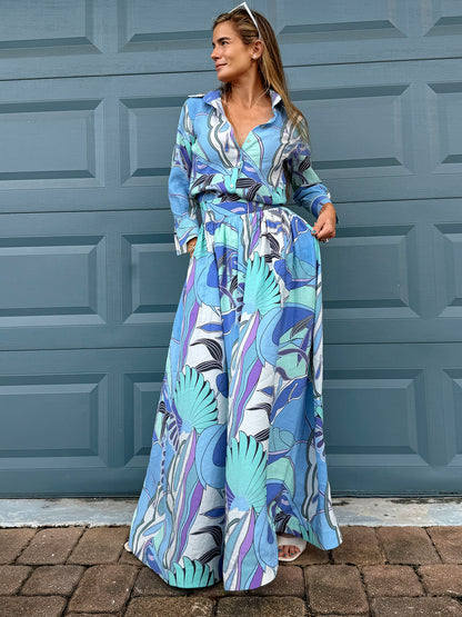 Elena Shirt Skirt Set