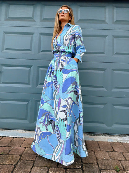 Elena Shirt Skirt Set