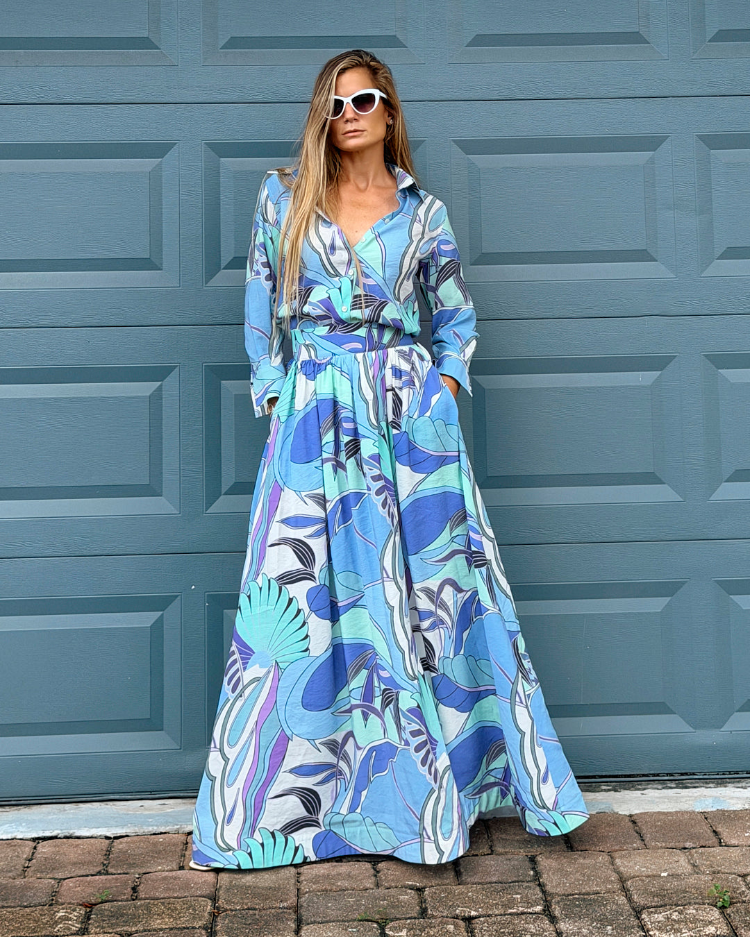 Elena Shirt Skirt Set