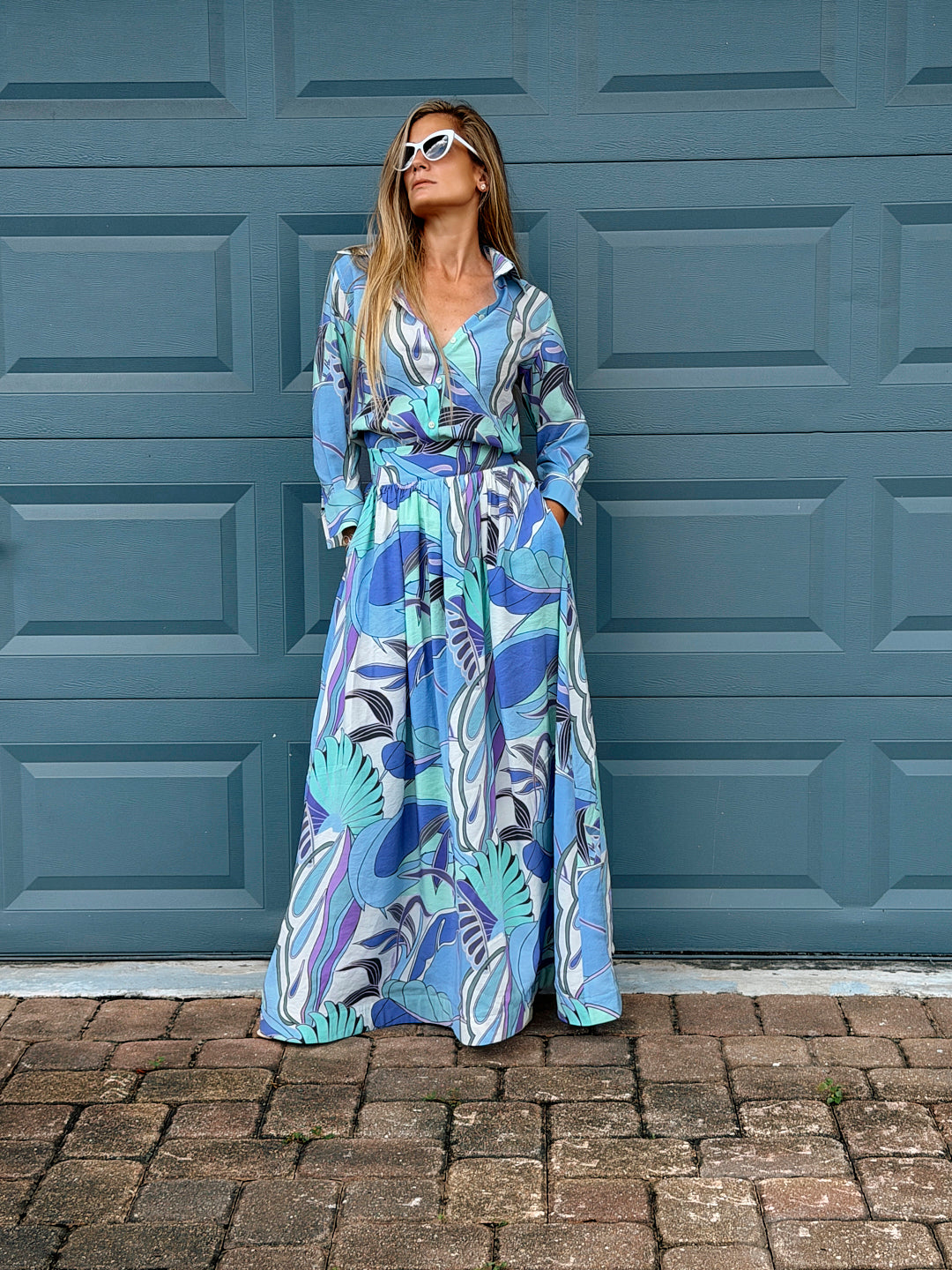 Elena Shirt Skirt Set