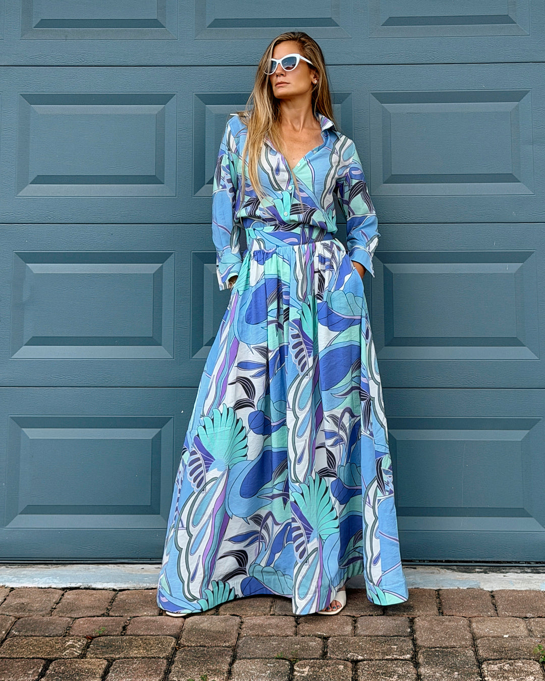 Elena Shirt Skirt Set